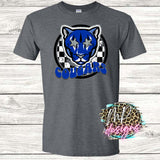 COUGARS PREPPY MASCOT ROYAL T-SHIRT