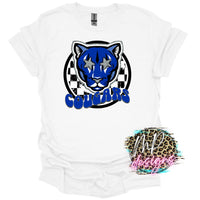 COUGARS PREPPY MASCOT ROYAL T-SHIRT