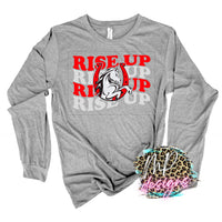 RISE UP LOGO WAVY LONG SLEEVE/SWEATSHIRT