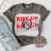 RISE UP LOGO WAVY T-SHIRT