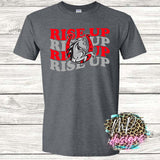 RISE UP LOGO WAVY T-SHIRT