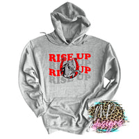 RISE UP LOGO WAVY LONG SLEEVE/SWEATSHIRT