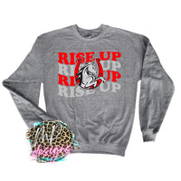 RISE UP LOGO WAVY LONG SLEEVE/SWEATSHIRT