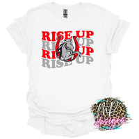 RISE UP LOGO WAVY T-SHIRT