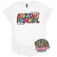 ASSISTANT PRINCIPAL COLORFUL T-SHIRT