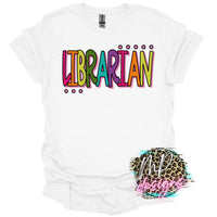LIBRARIAN COLORFUL T-SHIRT