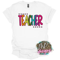 TEACHER COLORFUL T-SHIRT