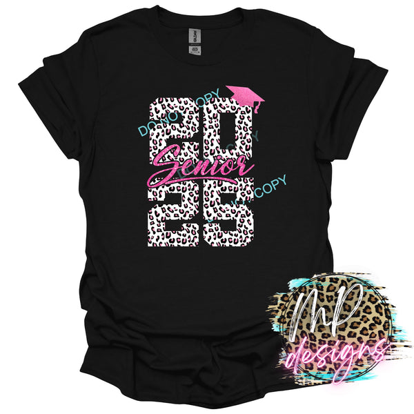 SENIOR 2025 PINK GLITTER LEOPARD