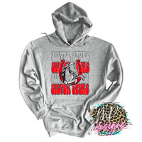 SILVER SPURS STACKED MASCOT LONG SLEEVE/SWEATSHIRT