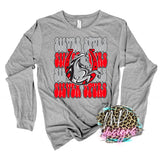 SILVER SPURS STACKED MASCOT LONG SLEEVE/SWEATSHIRT