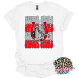SILVER SPURS MASCOT STACKED T-SHIRT