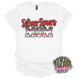 SILVER SPURS MOM RED LEOPARD T-SHIRT