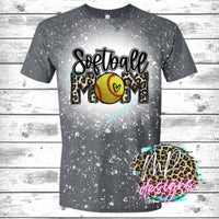 SOFTBALL MOM LEOPARD