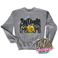 SOFTBALL MOM LEOPARD