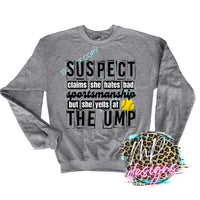 SOFTBALL SUSPECT