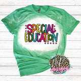 SPECIAL EDUCATION COLORFUL BLEACHED T-SHIRT