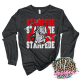 STAMPEDE STACKED BRONCOS LOGO