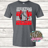 STAMPEDE STACKED MASCOT T-SHIRT