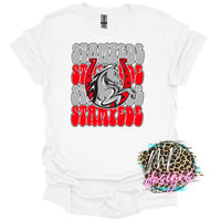 STAMPEDE STACKED MASCOT T-SHIRT