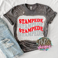 STAMPEDE WAVY RETRO T-SHIRT
