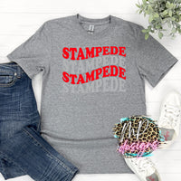 STAMPEDE WAVY RETRO T-SHIRT