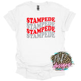 STAMPEDE WAVY RETRO T-SHIRT