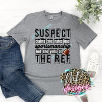 FOOTBALL SUSPECT