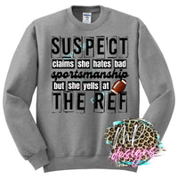 FOOTBALL SUSPECT