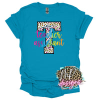 TEACHER ASSISTANT LEOPARD T-SHIRT