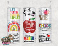 TEACHER LIFE WRAP 20 OZ TUMBLER