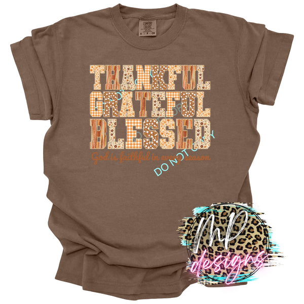 THANKFUL GREATFUL BLESSED FALL