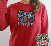 TIGERS CHEER FAUX RHINESTONE