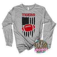 TIGERS FLAG FOOTBALL RED LONG SLEEVE/SWEATSHIRT