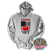 TIGERS FLAG FOOTBALL RED LONG SLEEVE/SWEATSHIRT