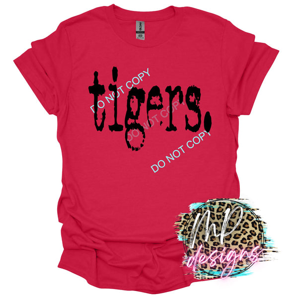 TIGERS TYPOGRAPHY