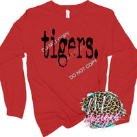 TIGERS TYPOGRAPHY