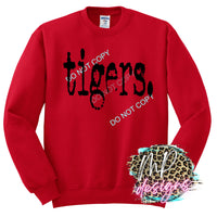 TIGERS TYPOGRAPHY