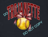 TROJANETTE SOFTBALL BOW