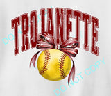 TROJANETTE SOFTBALL BOW