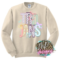 TROJANS FAUX EMBROIDERY