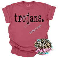 TROJANS TYPOGRAPHY