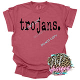 TROJANS TYPOGRAPHY