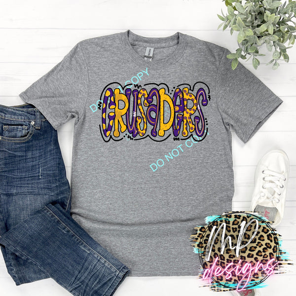 CRUSADERS BUBBLE LETTERS