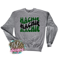 HACHIE WAVY RETRO LONG SLEEVE/SWEATSHIRT