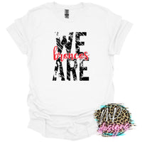 WE ARE BRONCOS RED T-SHIRT