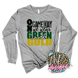 WE WEAR GREEN AND GOLD