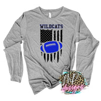 WILDCATS FLAG FOOTBALL ROYAL LONG SLEEVE/SWEATSHIRT