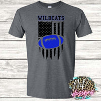 WILDCATS FLAG FOOTBALL ROYAL T-SHIRT