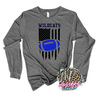 WILDCATS FLAG FOOTBALL ROYAL LONG SLEEVE/SWEATSHIRT