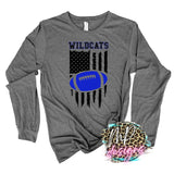 WILDCATS FLAG FOOTBALL ROYAL LONG SLEEVE/SWEATSHIRT